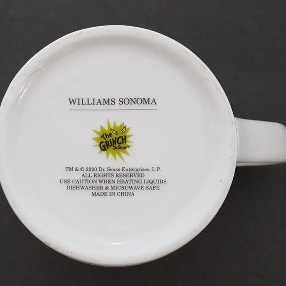 NEW Williams Sonoma Grinch Christmas Tree Mug 14 OZ Porcelain - Picture 8 of 8